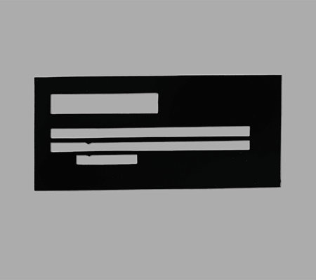 Check guide laying on gray background