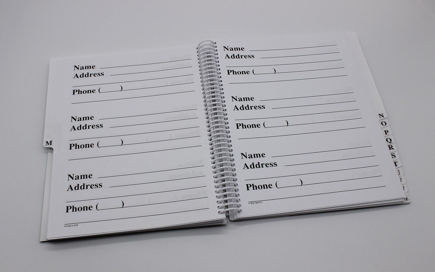 pels vedtage Rummet Large Print Address Book | CABVI