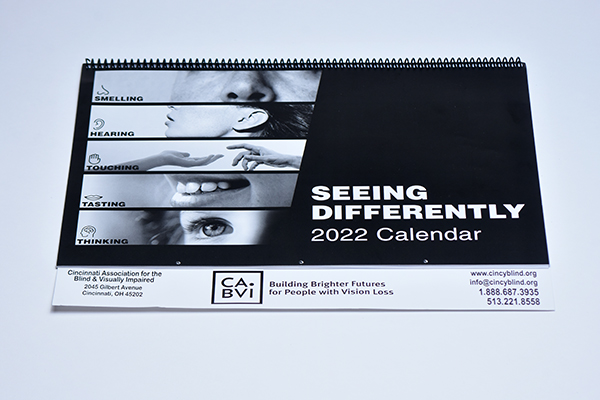 Front calendar view - Seeing differently 2022 Calendar