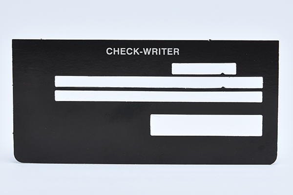 guide to help write checks