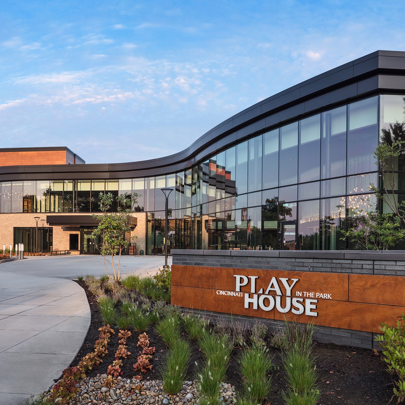 View of the exterior of Cincinnati Playhouse in the Park